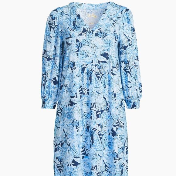 NWT Lilly Pulitzer Cass Floral Cotton Dress S - Picture 2 of 2